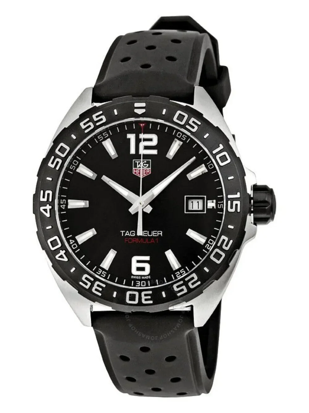 TAG Heuer Formula 1 WAZ1110 Black Dial & Black Rubber Strap Men's Watch